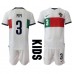 Cheap Portugal Pepe #3 Away Football Kit Children World Cup 2022 Short Sleeve (+ pants)